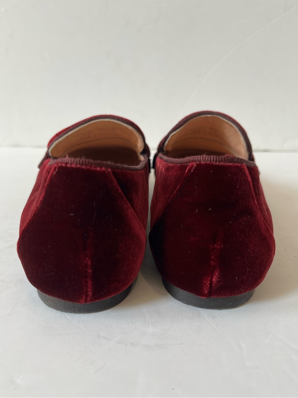 J.crew Velvet Penny Loafers in Deep Burgundy size 7 - Picture 4 of 11